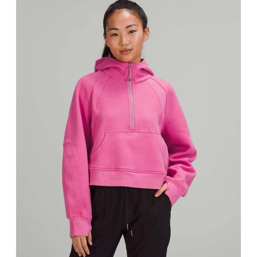 Lululemon Scuba Oversized Half-Zip Hoodie - Size M/L - Pink Blossom PBOL Rare